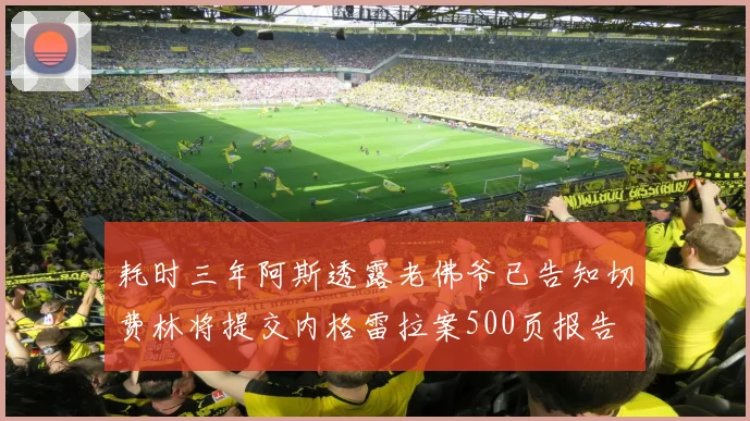 耗时三年阿斯透露老佛爷已告知切费林将提交内格雷拉案500页报告